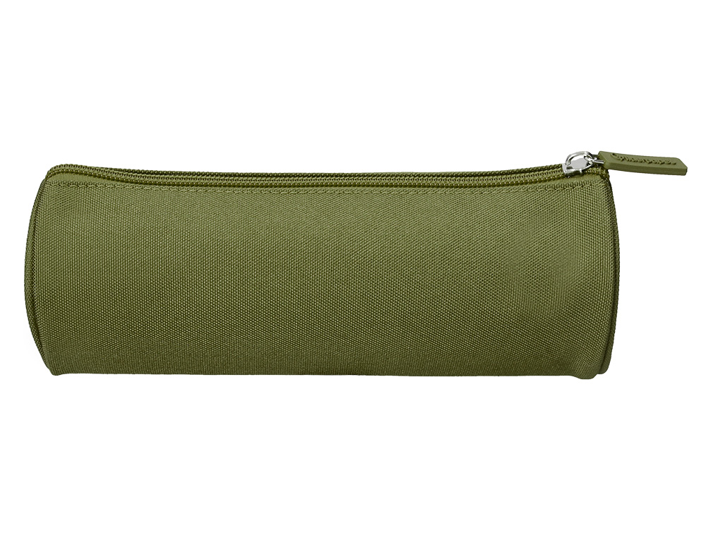 FOURRE-TOUT LIDERPAPEL ROND 21X7CM COLORIS VERT MILITAIRE
