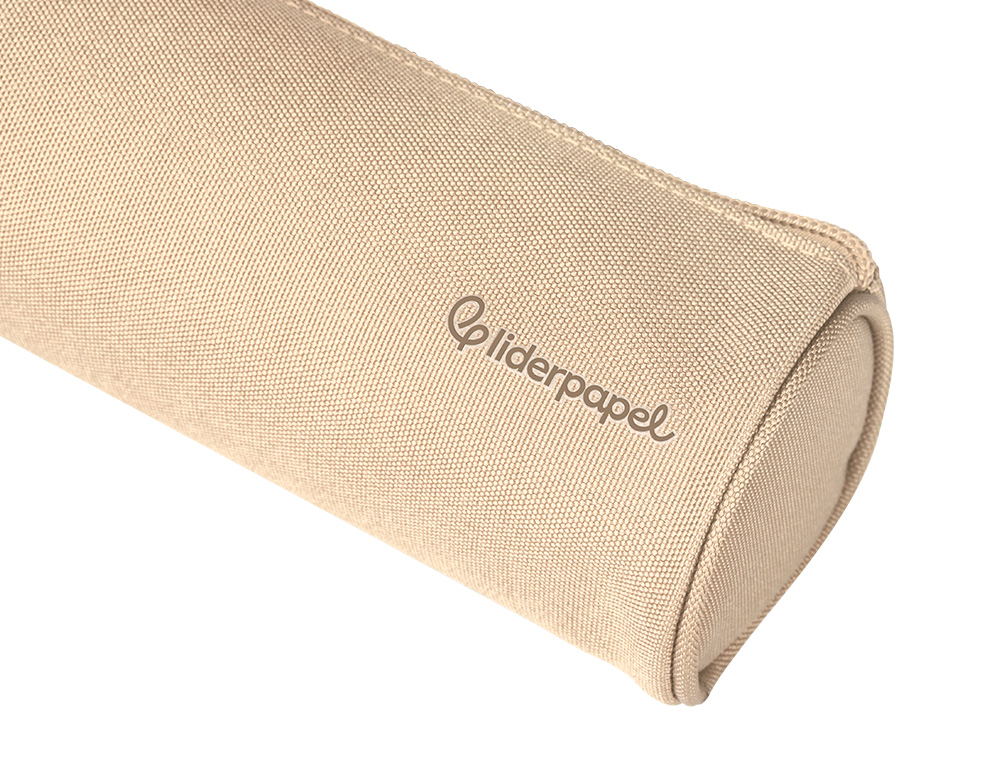 FOURRE-TOUT LIDERPAPEL ROND 21X7CM COLORIS BEIGE