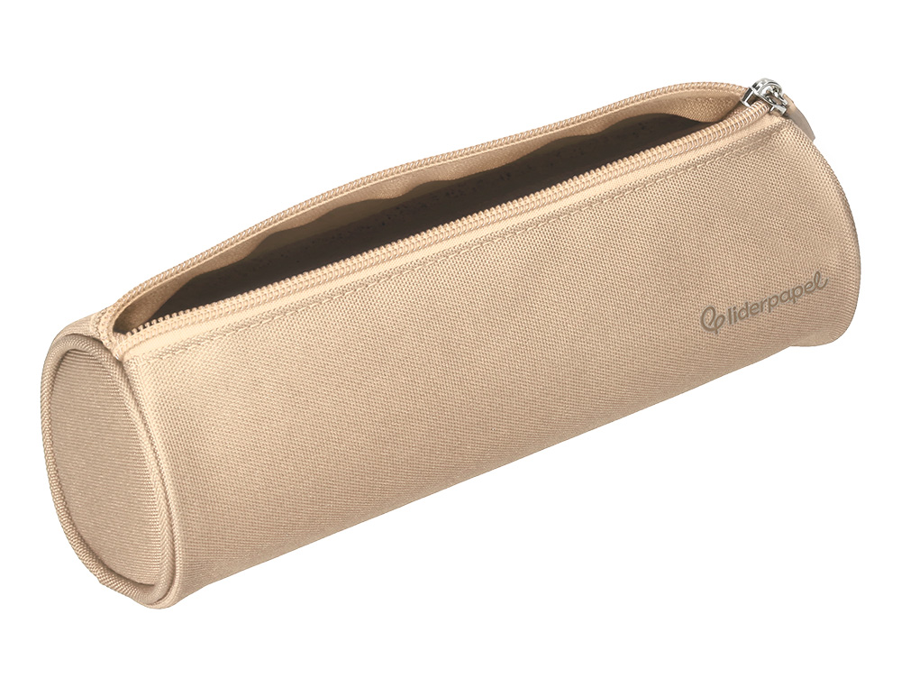 FOURRE-TOUT LIDERPAPEL ROND 21X7CM COLORIS BEIGE