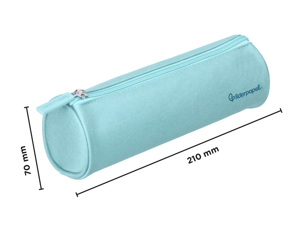 FOURRE-TOUT LIDERPAPEL ROND 21X7CM COLORIS BLEU CELESTE