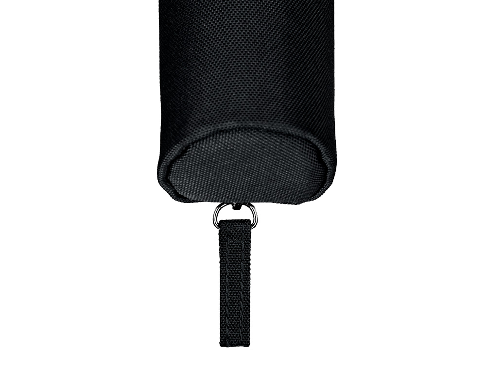 FOURRE-TOUT LIDERPAPEL ROND MINCE 22X4,5CM COLORIS NOIR