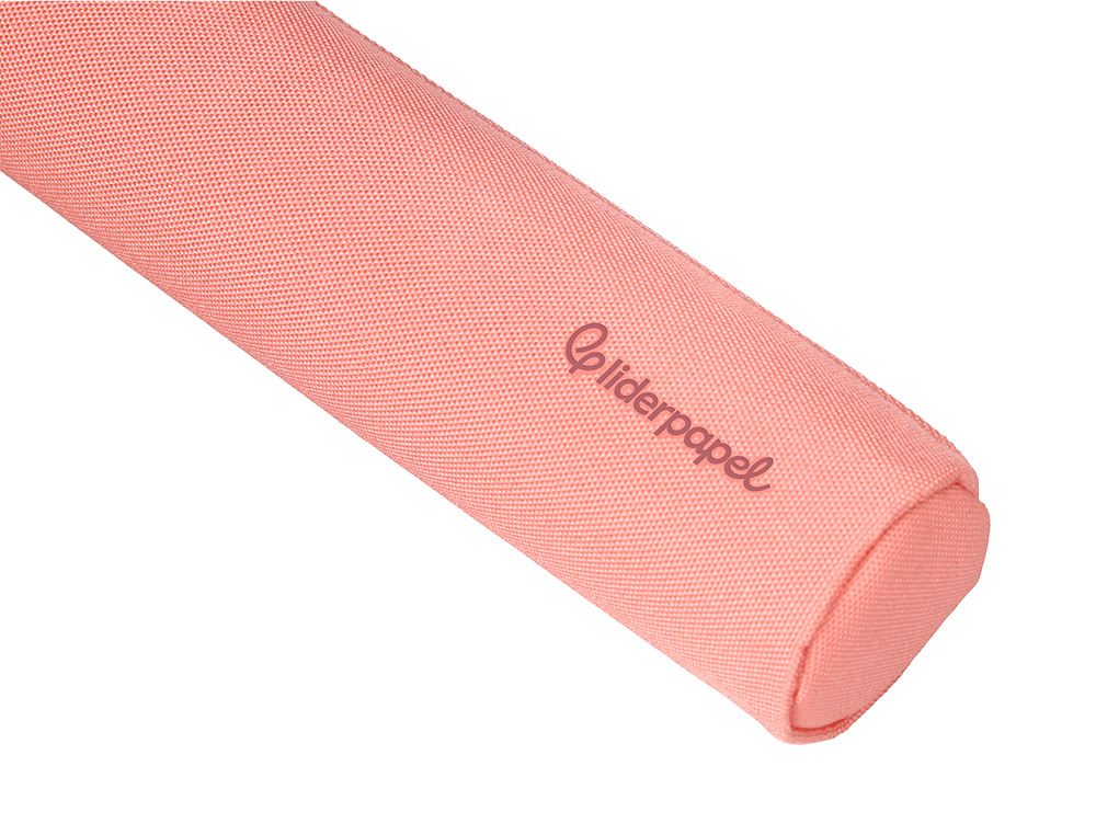 FOURRE-TOUT LIDERPAPEL ROND MINCE 22X4,5CM COLORIS ROSE   PECHE