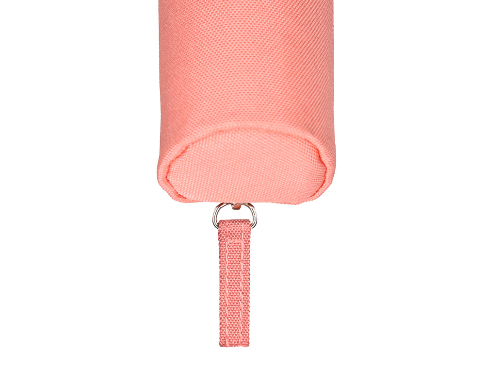 FOURRE-TOUT LIDERPAPEL ROND MINCE 22X4,5CM COLORIS ROSE   PECHE