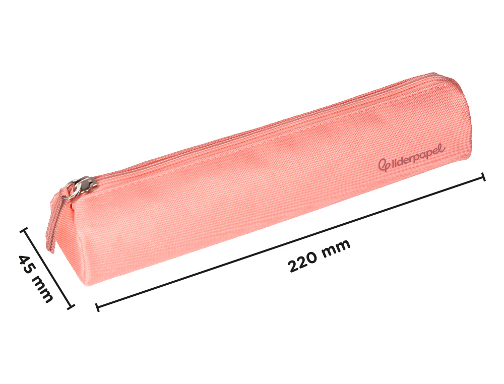 FOURRE-TOUT LIDERPAPEL ROND MINCE 22X4,5CM COLORIS ROSE   PECHE