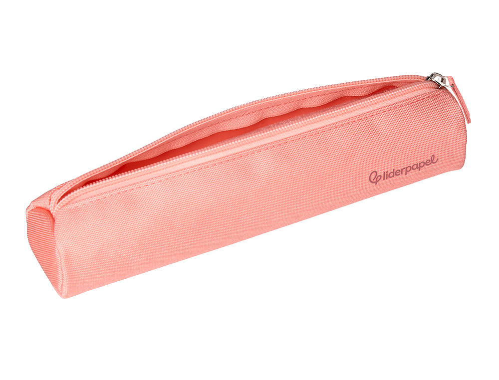FOURRE-TOUT LIDERPAPEL ROND MINCE 22X4,5CM COLORIS ROSE   PECHE