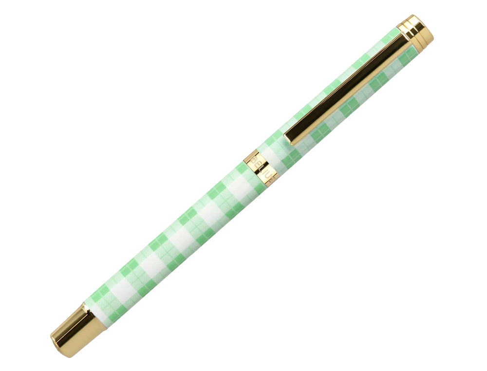 ROLLER BELIUS PICNIC ALUMINIUM ENCRE NOIRE COLORIS VERT DORE BOITE               DESIGN