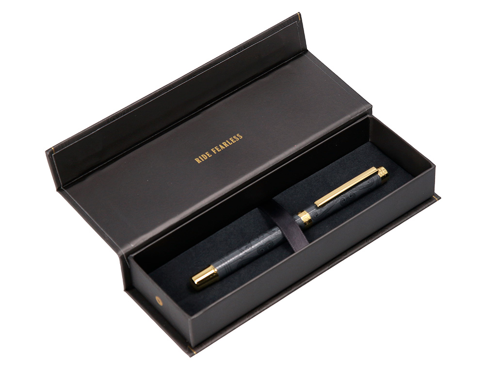 ROLLER BELIUS WILD WEST ALUMINIUM ENCRE NOIRE COLORIS NOIR DORE BOITE DESIGN