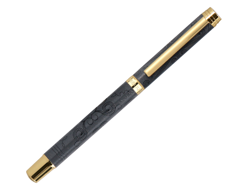 ROLLER BELIUS WILD WEST ALUMINIUM ENCRE NOIRE COLORIS NOIR DORE BOITE DESIGN