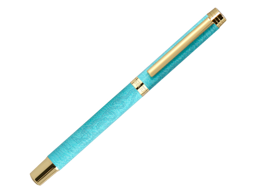 ROLLER BELIUS WILD WEST ALUMINIUM ENCRE NOIRE COLORIS BLEU TURQUOISE BOITE DESIGN