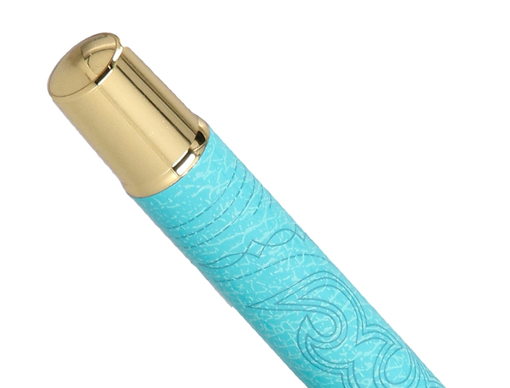 ROLLER BELIUS WILD WEST ALUMINIUM ENCRE NOIRE COLORIS BLEU TURQUOISE BOITE DESIGN