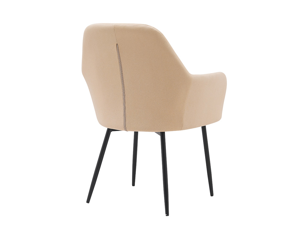 CHAISE CONFIDENT Q-CONNECT SIEMIONE BASE METALLIQUE HAUT MAX 820 LARG 570 PROF 580     COLORIS MARRON