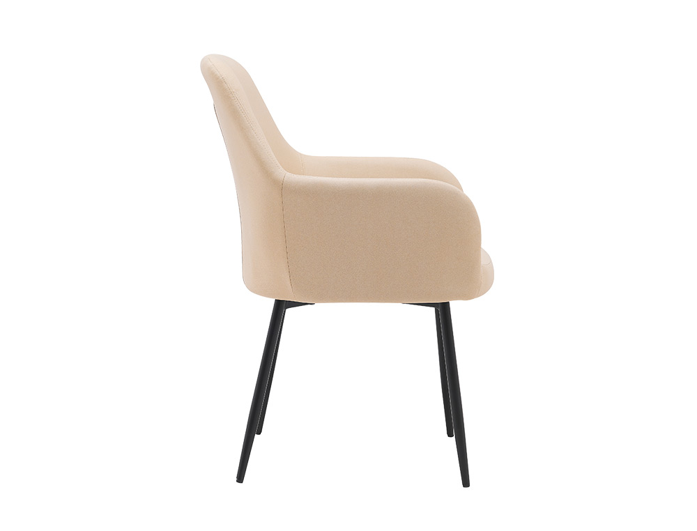 CHAISE CONFIDENT Q-CONNECT SIEMIONE BASE METALLIQUE HAUT MAX 820 LARG 570 PROF 580     COLORIS MARRON
