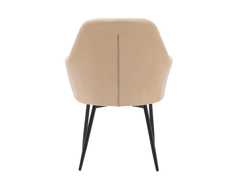 CHAISE CONFIDENT Q-CONNECT SIEMIONE BASE METALLIQUE HAUT MAX 820 LARG 570 PROF 580     COLORIS MARRON