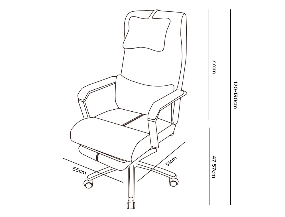 CHAISE DIRECTION Q-CONNECT RAVENNA MAILLE BASE METALLIQUE HAUT MAX 1300 LARG 550 PROF  510MM ROUES PREMIUM NOIR