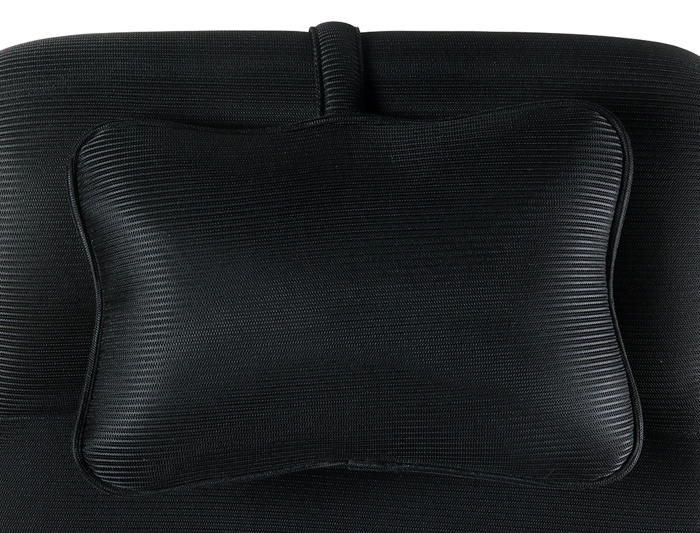 CHAISE DIRECTION Q-CONNECT RAVENNA MAILLE BASE METALLIQUE HAUT MAX 1300 LARG 550 PROF  510MM ROUES PREMIUM NOIR