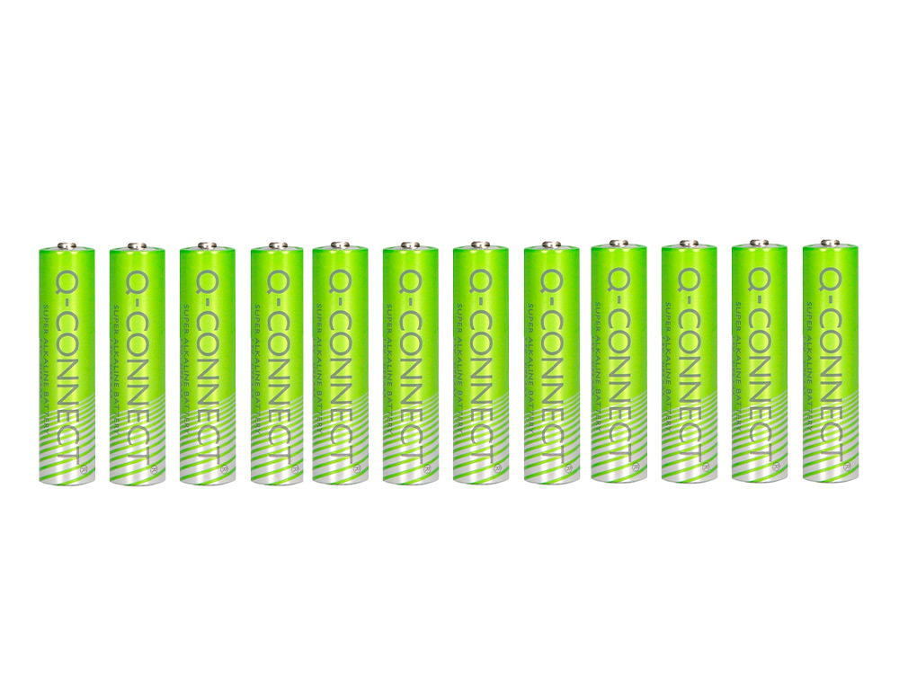 PILE Q-CONNECT ALCALINE AAA BLISTER 12 UNITES