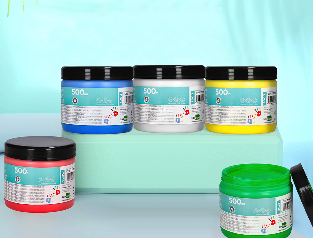 PEINTURE AU DOIGT LIDERPAPEL FLACON 500 ML COLORIS VERT