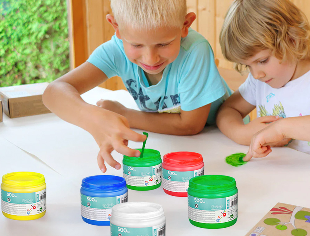 PEINTURE AU DOIGT LIDERPAPEL FLACON 500 ML COLORIS VERT