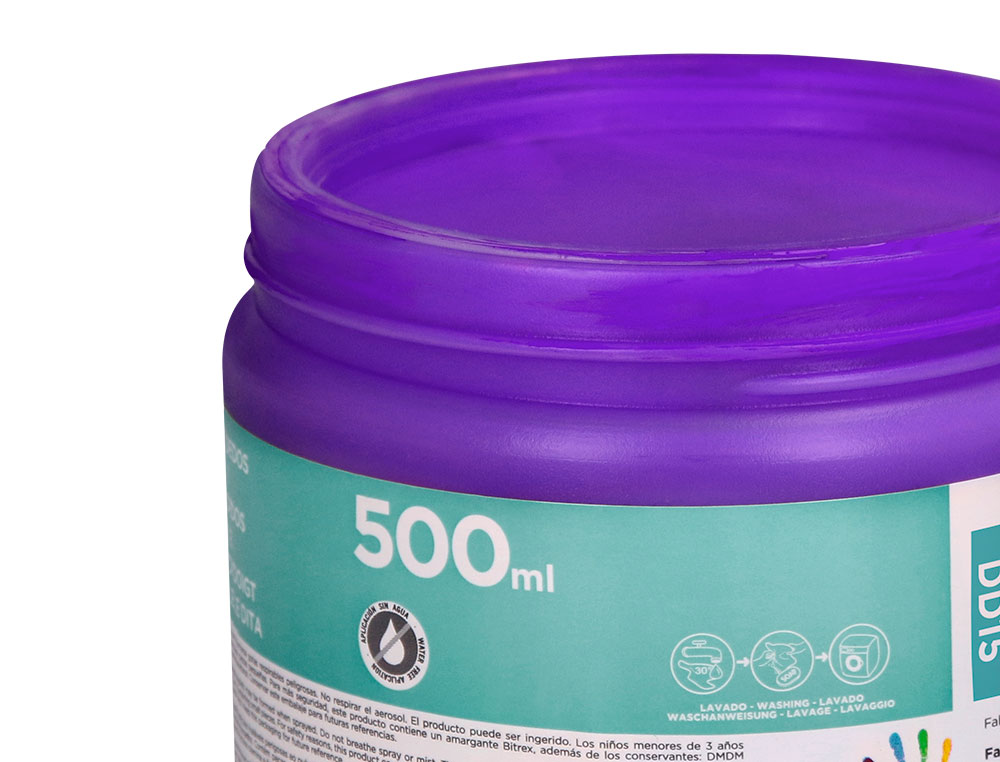 PEINTURE AU DOIGT LIDERPAPEL FLACON 500 ML COLORIS VIOLET