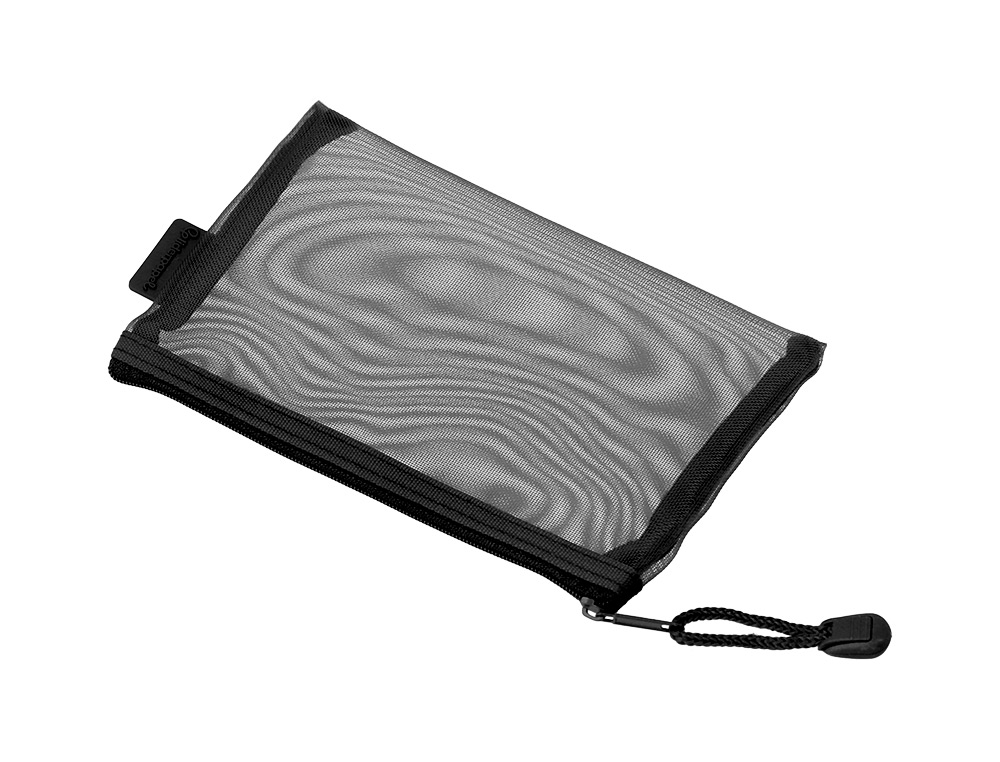POCHETTE ZIP LIDERPAPEL A6 MULTIUSAGE FERMETURE ECLAIR   POLYESTER TRANSPIRABLE        COLORIS NOIR