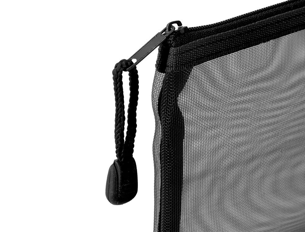 POCHETTE ZIP LIDERPAPEL A6 MULTIUSAGE FERMETURE ECLAIR   POLYESTER TRANSPIRABLE        COLORIS NOIR