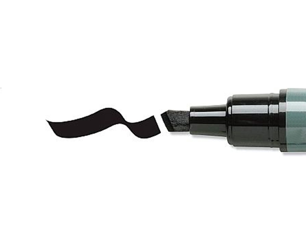 MARQUEUR Q-CONNECT PERMANENT POINTE BISEAUTE TRAC 5MM RSISTANTE CORPS PLASTIQUE COLORIS NOIR