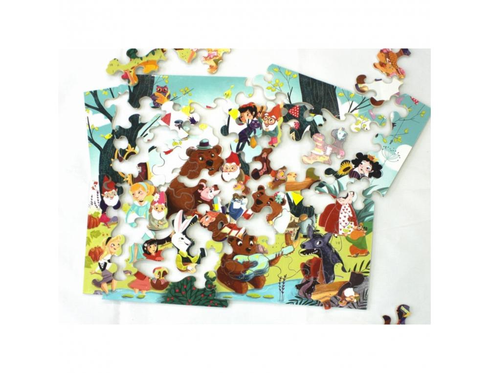 PUZZLE EN BOIS SANS CADRE WILSON JEUX IL ETAIT UNE FOIS THEME CONTES ET LEGENDES 50   PIECES