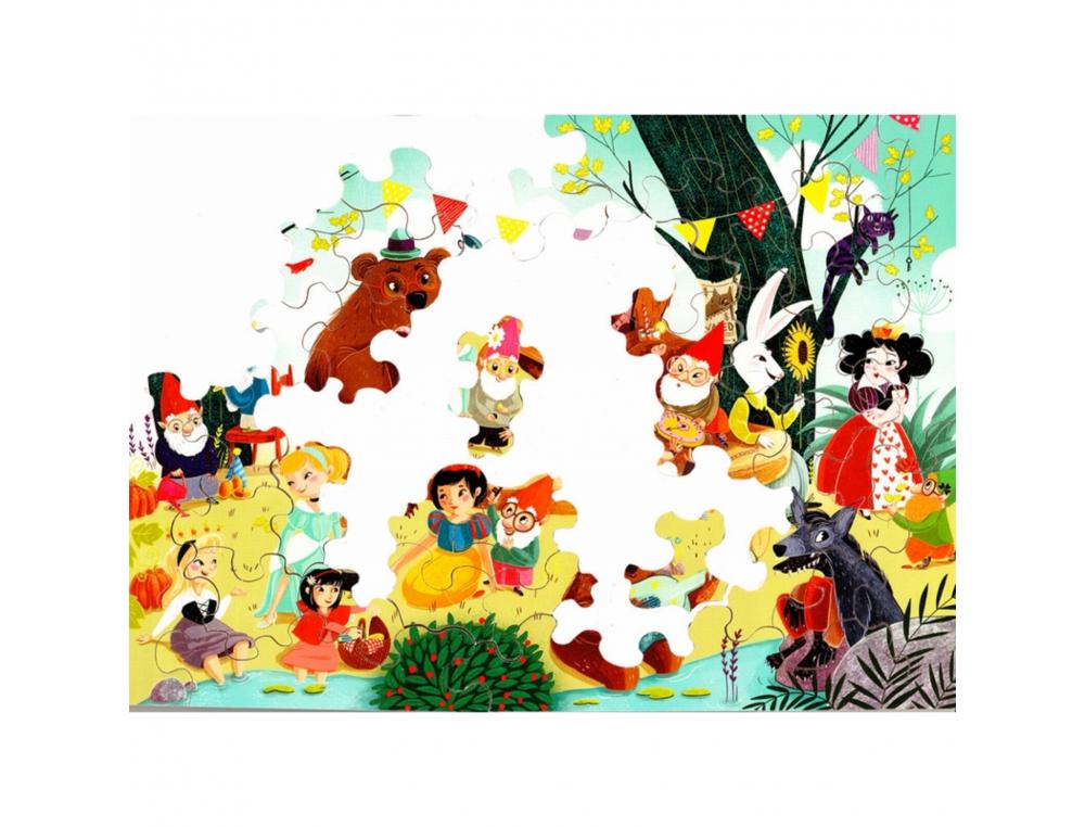 PUZZLE EN BOIS SANS CADRE WILSON JEUX IL ETAIT UNE FOIS THEME CONTES ET LEGENDES 50   PIECES