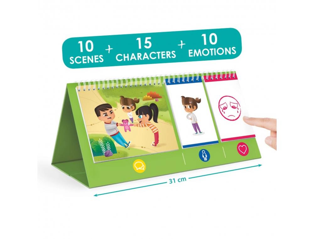 DEVELOPPEMENT DE L EMPATHIE AKROS METS TOI A MA PLACE     SUPPORT 10 SCENES 15          PERSONNAGES ET 10 EMOTIONS