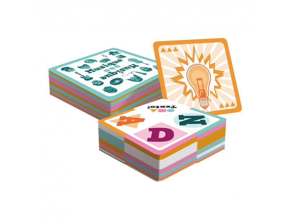 FRANCAIS JOUER AVEC LES LETTRES GIGAMIC TEXTO 2.0 10 THEMES 60 CARTES 2 A 6 JOUEURS