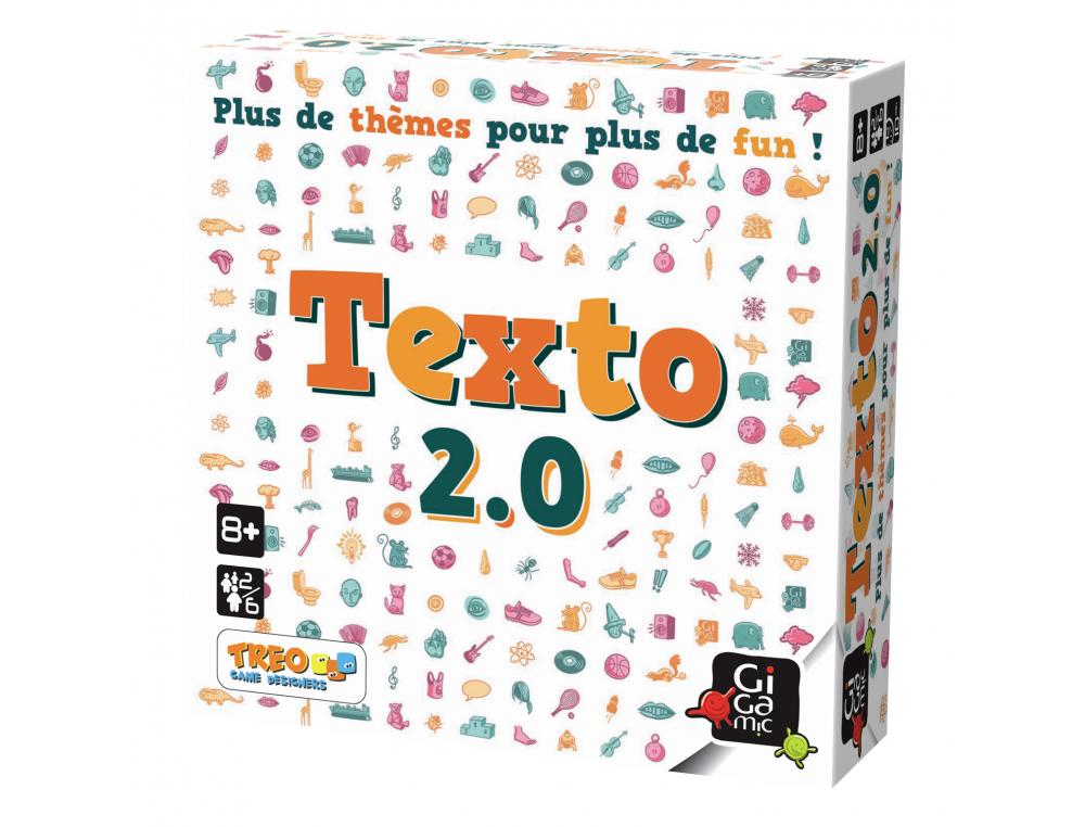 FRANCAIS JOUER AVEC LES LETTRES GIGAMIC TEXTO 2.0 10 THEMES 60 CARTES 2 A 6 JOUEURS