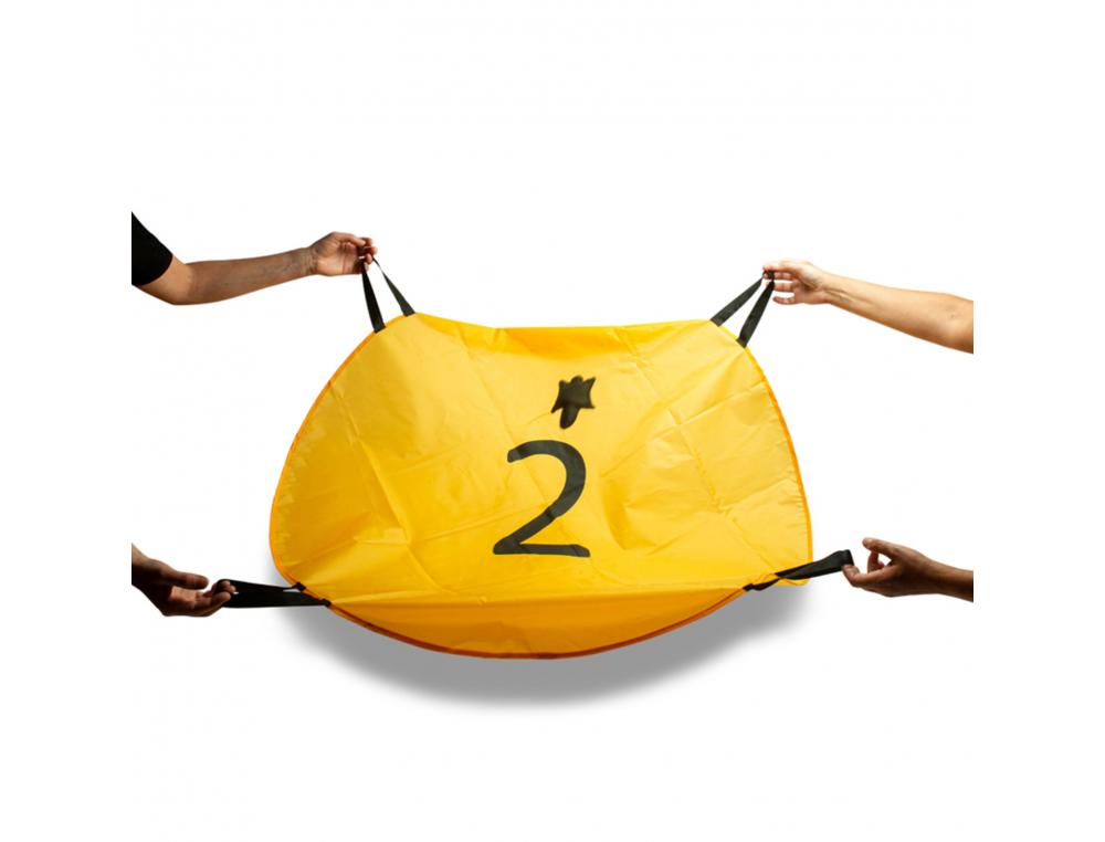PARACHUTES BS TOYS SQUIRL PARACHUTES 4 POIGNEES 100 CM  5 SACS ECUREUILS VOLANTS 2 A  20 JOUEURS