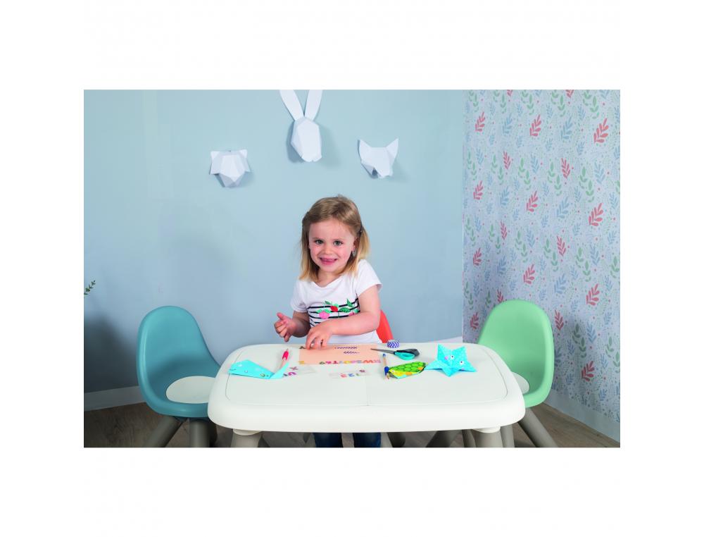 TABLE ENFANT SMOBY TOYS EN PLASTIQUE PIEDS SOUFFLES 4    ENFANTS UTILISATION           INTERIEURE 76X52X45CM