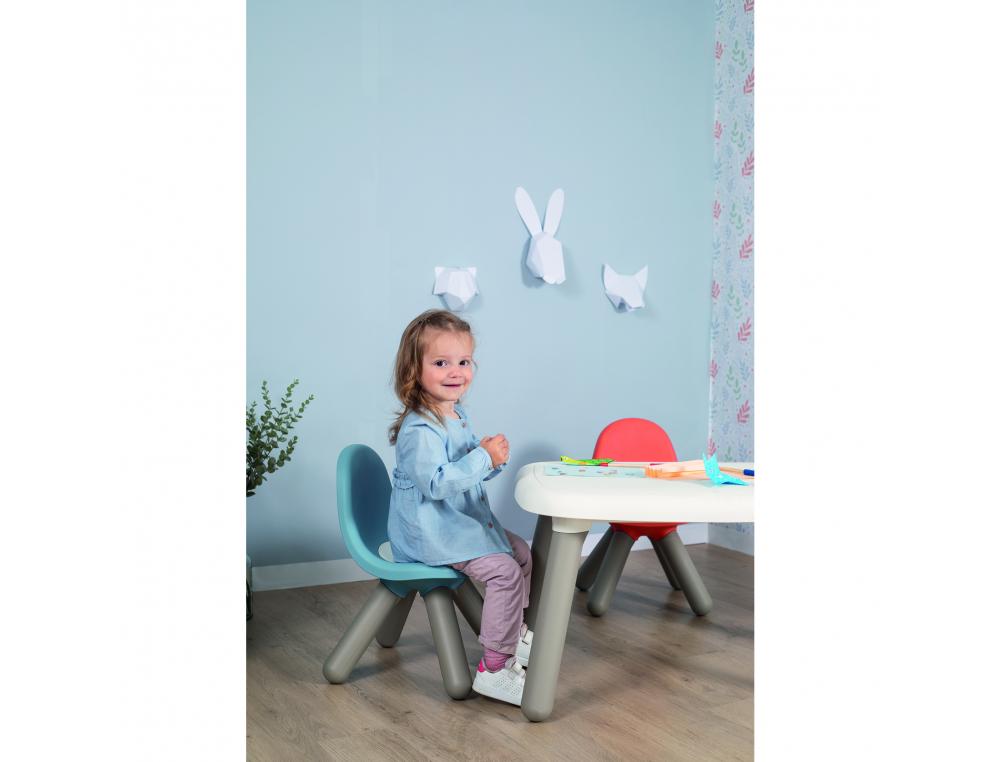 TABLE ENFANT SMOBY TOYS EN PLASTIQUE PIEDS SOUFFLES 4    ENFANTS UTILISATION           INTERIEURE 76X52X45CM