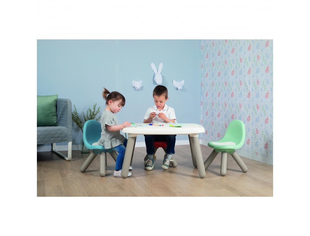 TABLE ENFANT SMOBY TOYS EN PLASTIQUE PIEDS SOUFFLES 4    ENFANTS UTILISATION           INTERIEURE 76X52X45CM