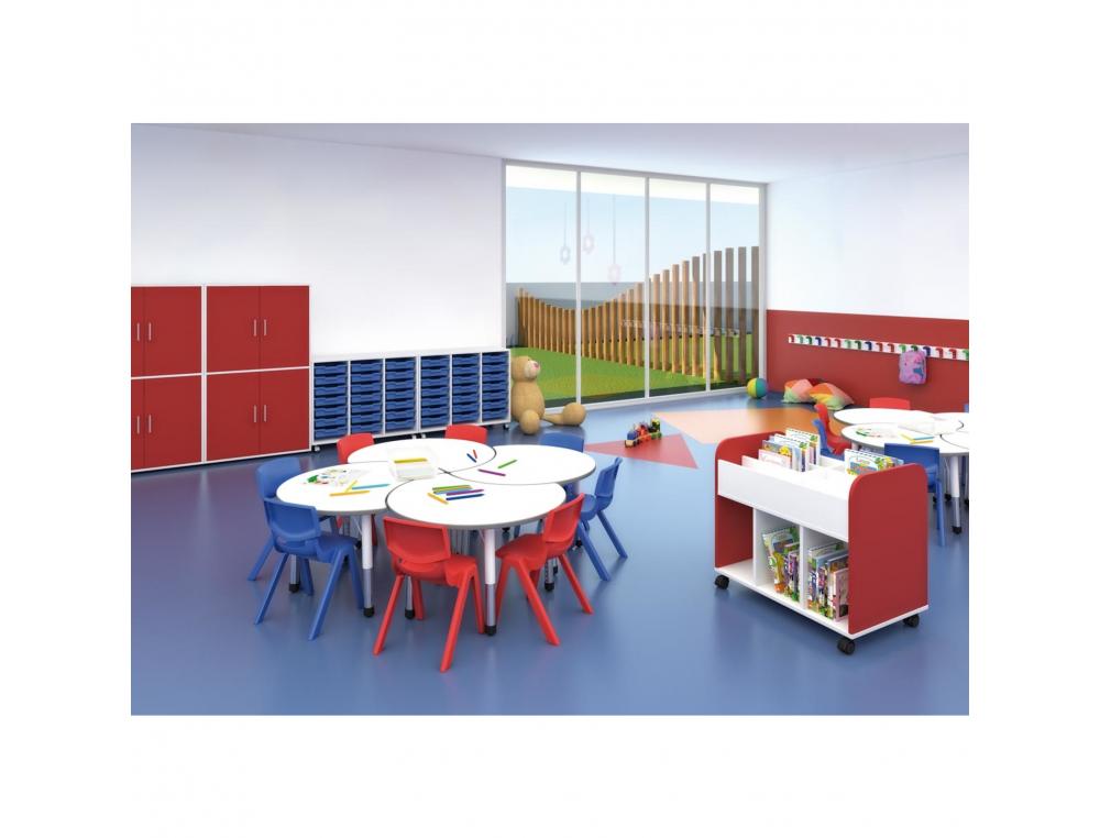 TABLE MIRPLAY RONDE METAL DIAM. 95CM MATERNELLE