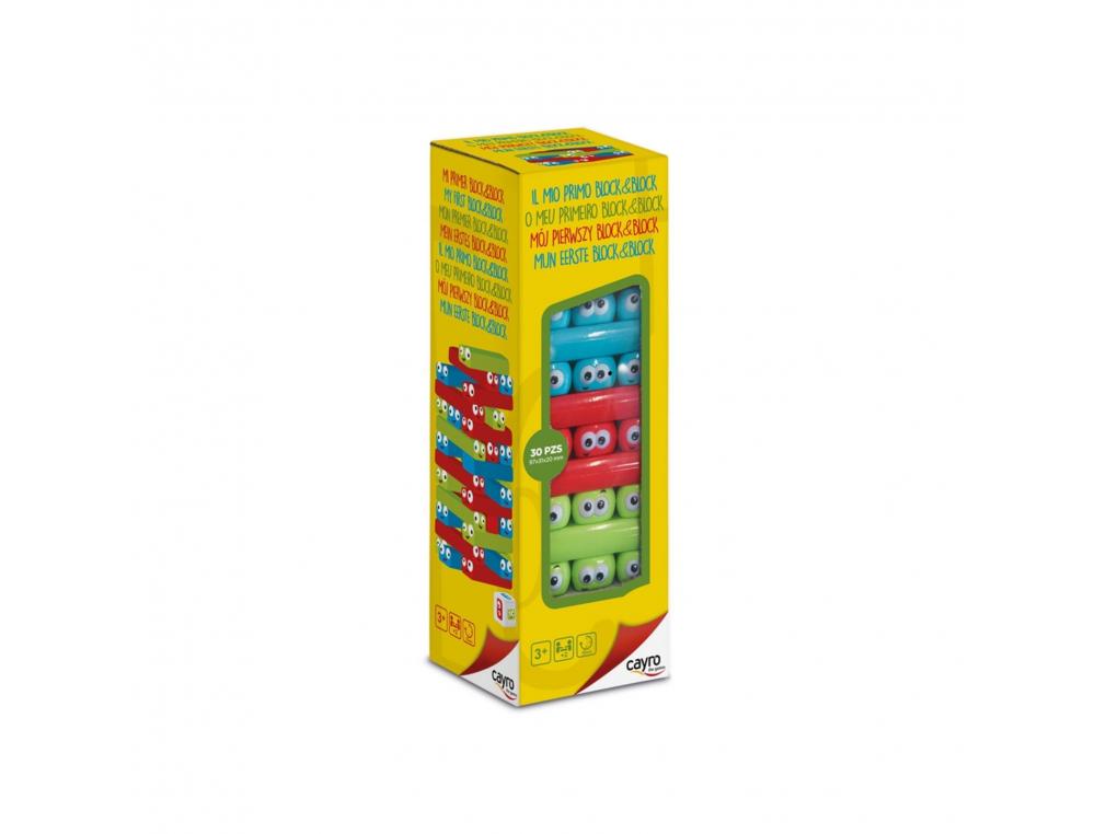 JEU D ADRESSE CAYRO MON PREMIER BLOCK A BLOCK 30      PIECES ET 1 DE 2 JOUEURS