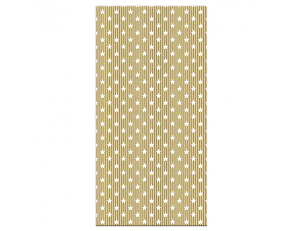 SAC KRAFT CLAIREFONTAINE 15X31CM IMPRIMES ETOILES LOT 50 UNITES