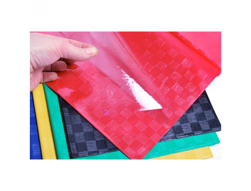 PROTEGE-CAHIER CLAIREFONTAINE 17X22CM PLASTIQUE 22/100E 2   RABATS COLORIS JAUNE