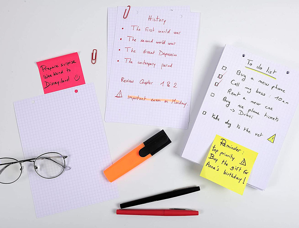 FICHE BRISTOL EXACOMPTA QUADRILLEE 5X5 NON PERFOREE   75X125MM COLORIS BLANC ETUI   100 UNITES