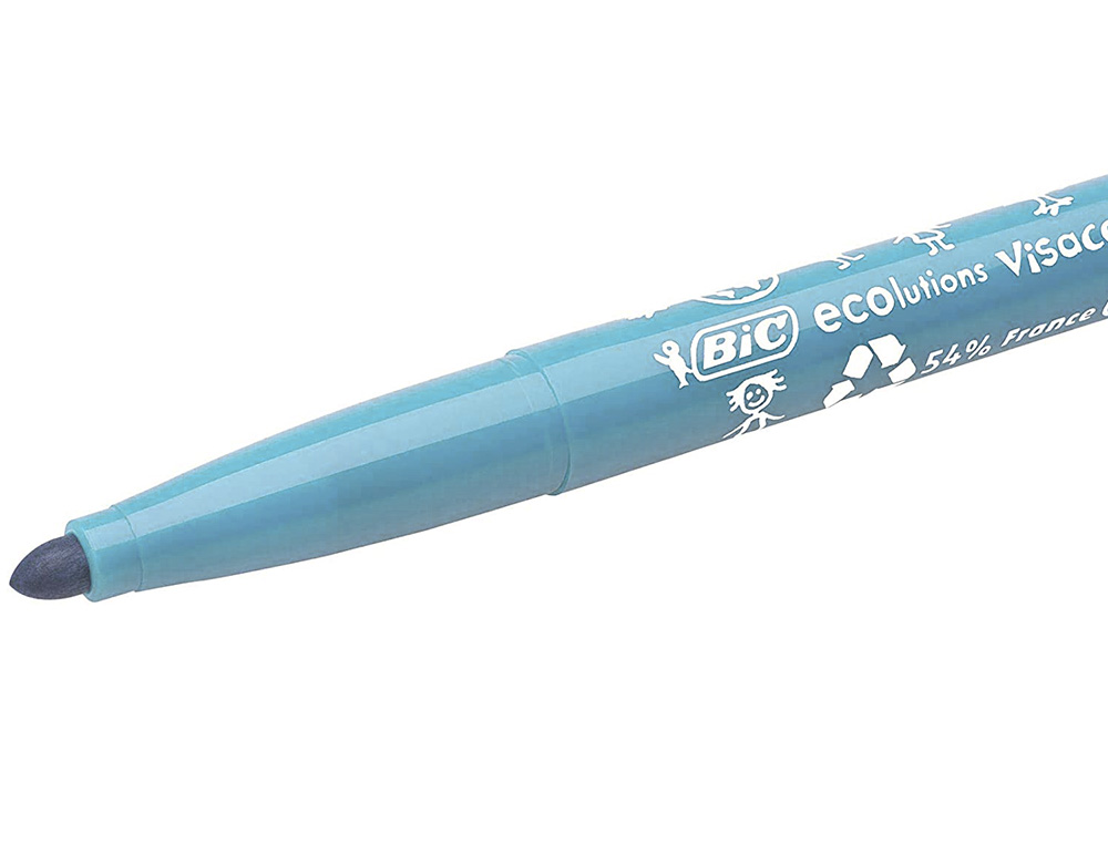 FEUTRE BIC KIDS VISACOLOR XL ENCRE LAVABLE POINTE LARGE    BLOQUEE COLORIS BLEU CLAIR
