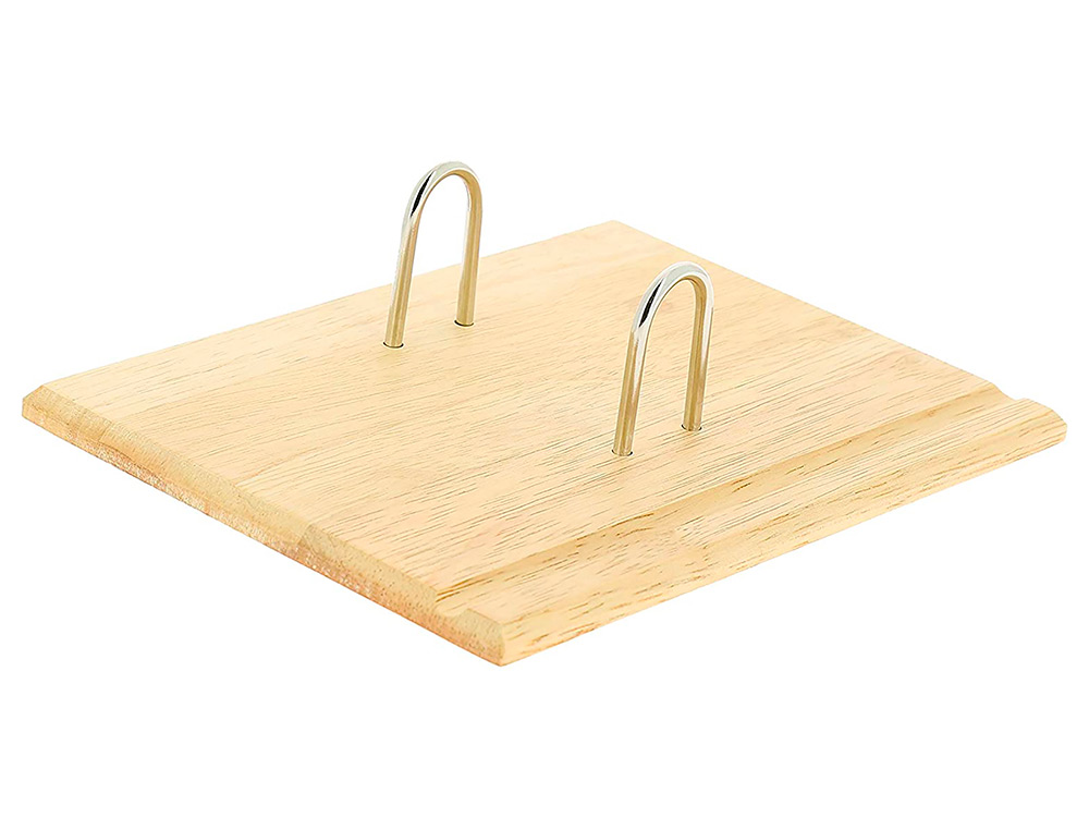 SOCLE JPC BOIS VERNIS POUR BLOCS PHMRIDES SUPPORT CRAYON 195X150MM