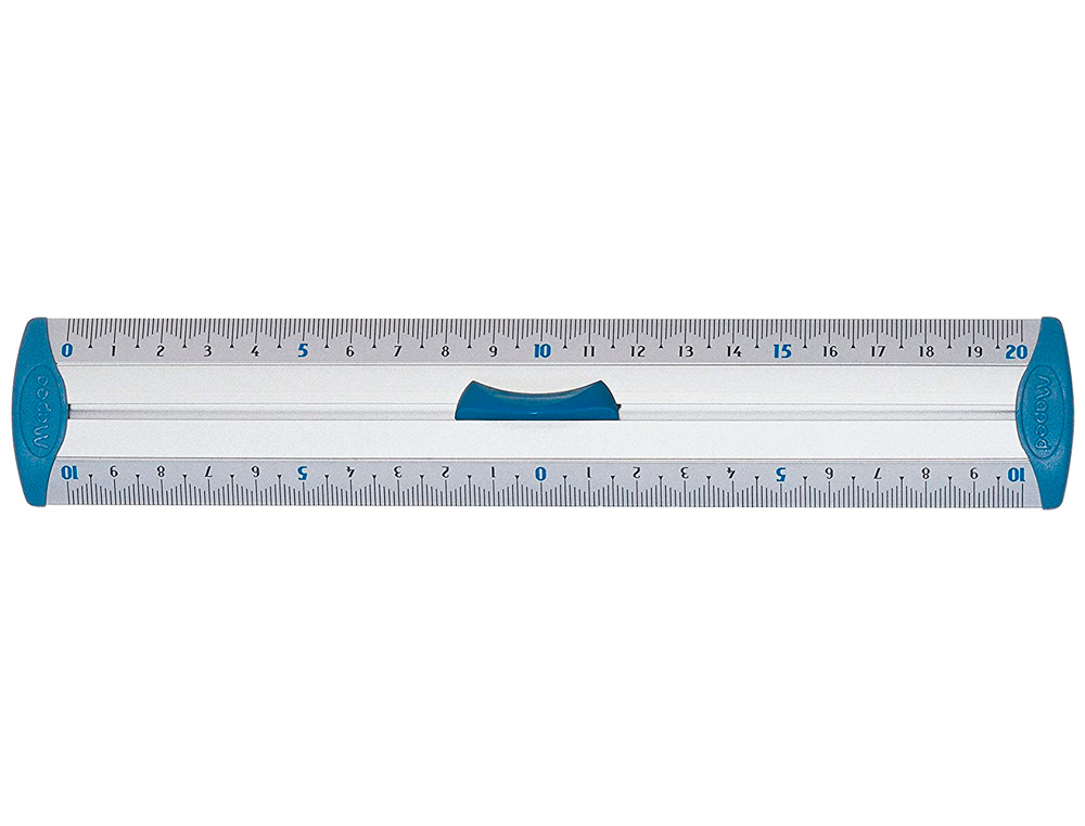 RGLE MAPED 20CM DOUBLE DCIMTRE EMBOUTS PROTECT SYSTEM ANTI-BRUIT ALUMINIUM ANODIS RSISTANCE OPTIMALE