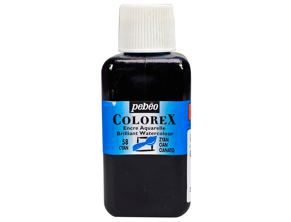 ENCRE PÉBÉO COLOREX FORTE CONCENTRATION VIVACITÉ COULEUR CYAN FLACON 250ML