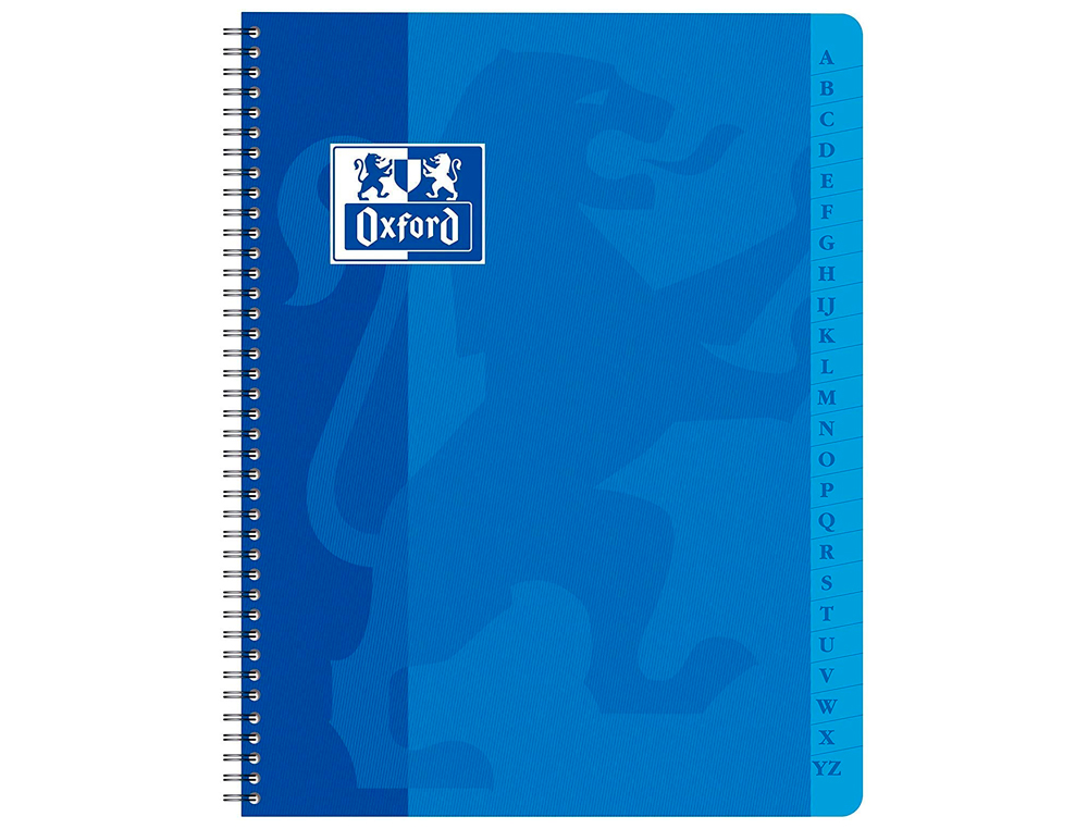 RPERTOIRE OXFORD RELIURE INTGRALE COUVERTURE LAVABLE TOUCHES PLASTIFIES A4 180 PAGES 90G 5X5MM ASSORTIS