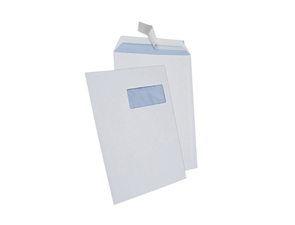 POCHETTE GPV EVERYDAY ADHESI VE VLIN BLANC 90G C4 229X324MM FENTRE 50X100MM BOTE 250 UNITS