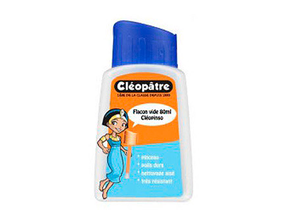 FLACON VIDE CLOPTRE COLLE LIQUIDE BOUCHON PINCEAU SYSTME ANTI-RENVERSEMENT LOT 12 FLACONS VIDES 80 ML
