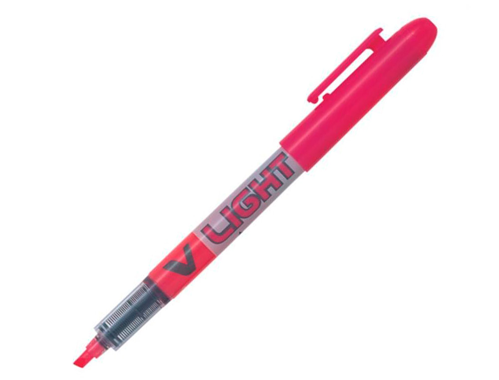 SURLIGNEUR PILOT V LIGHT TRAC 1/3MM ENCRE LIQUIDE PIGMENTE FLUIDE NIVEAU D'ENCRE VISIBLE COLORIS ROSE