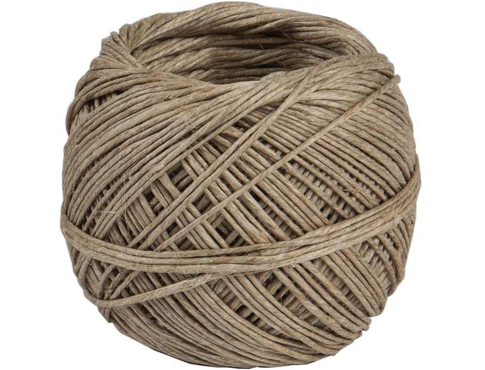 FICELLE CHANVRE 50G COLORIS MARRON BOBINE 52M