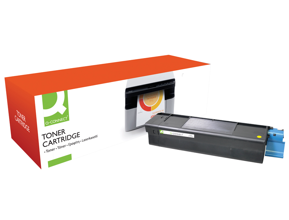 TONER LASER Q-CONNECT COMPATIBLE IMPRIMANTES OKI 42127407 COULEUR CYAN 5000P